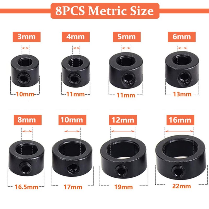 Saipor Drill Bit Stop Collar Split Ring Design Drill Bit