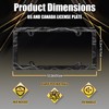 Topographic Contour License Plate Frame Abstract Mountain Wave License Plate