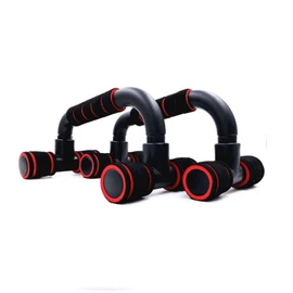 Fitness Push Up Bar Black with Red Muscle Board for Chest Exercises Training Body 1 Pair