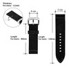CASSIS U1012335044024 Nubuck Watch Strap Kauai 0.9 inches (24 mm),