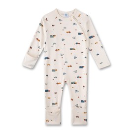 Sanetta Boys Romper Beige | Practical and Comfortable Organic Cotton Romper for Boys. Baby Jumpsuit, beige, 68