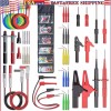 Peakelect 47PCS Multimeter Test Lead Kit Back Probe Set with