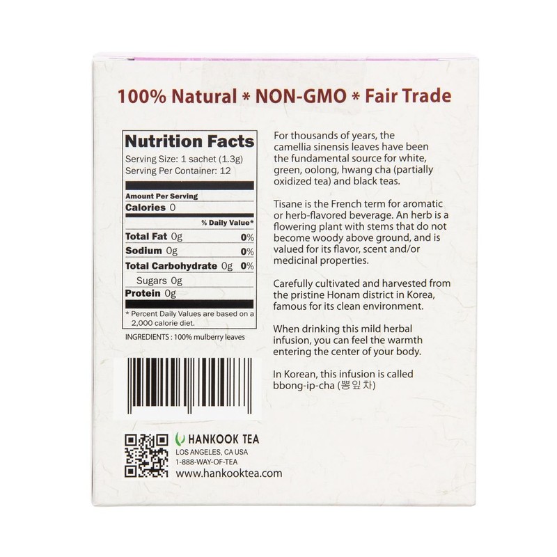 Hankook Tea Mulberry Leaf Tisane, 12 Count