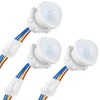 3-Pack Motion Sensor Light Switch, PIR Infrared Sensor, 30S Time