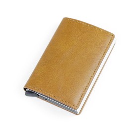 Slim Wallet for Men and Women - RFID Blocking Pop up Card Holder Mens Wallet Minimalist Credit Card Wallet with Money Pocket Metal Card Case