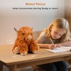 Microwavable & Coolable Highland Cow Weighted Stuffed Animal – Adjustable