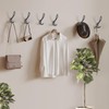 SARIHOSY Black Coat Hooks, Black Zinc Alloy Coat Hook Suitable