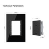 LIVOLO Black Duplex Receptacle 15A Standard Decorative Electrical Wall Outlet