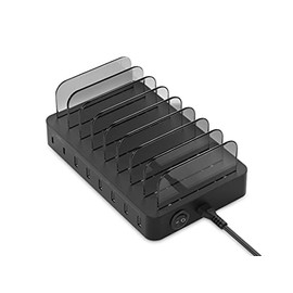 Conceptronic OZUL02B Charger 8-Port / 75W / 2x USB-C PD Charging Station Desktop