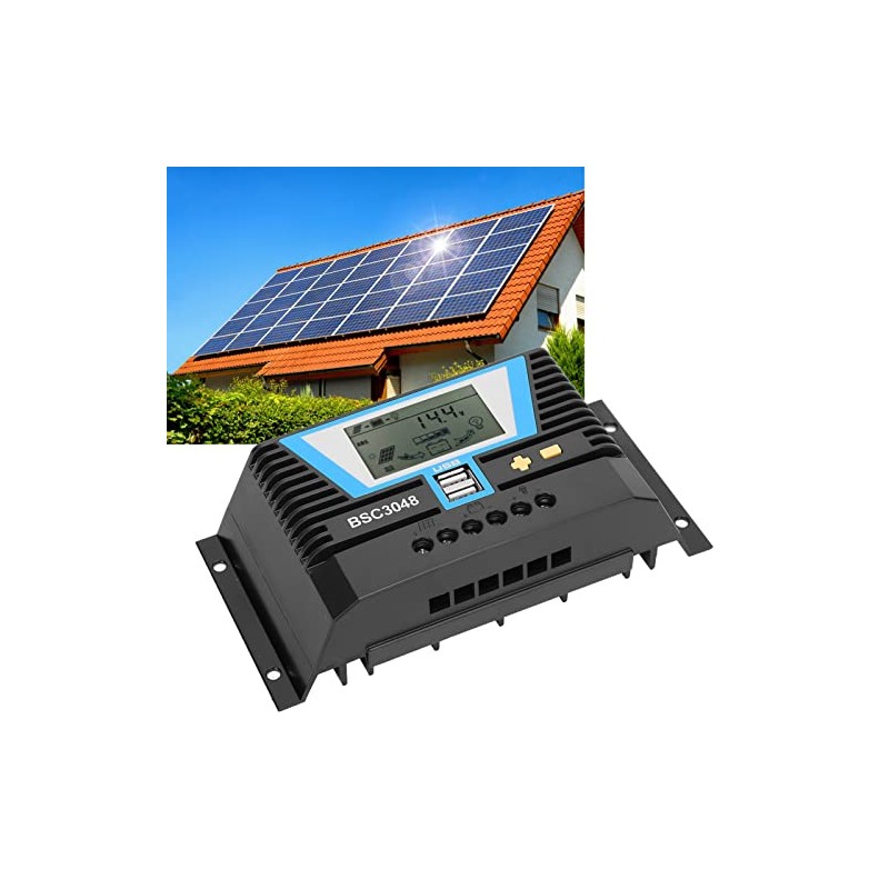 30A Solar Charge Controller BSC3048 12V/24V/36V/48V, Intelligent Detection