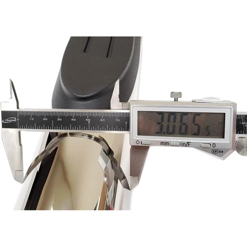 AZONECAR 30" Polished Chrome Tow Hitch Step Bar-3" Round Curved