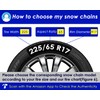 Snow-Chains Auto Fixing 1 Min Quick Fit Easy Installation Tire-Chains,