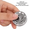 Metal ADHD Haptic Coin Adult Engraved Pumpkin Pattern Anxiety Stress