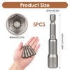 5Pcs 8mm Nut Driver Screwdriver Bits, Magnetic Nut Setter Driver