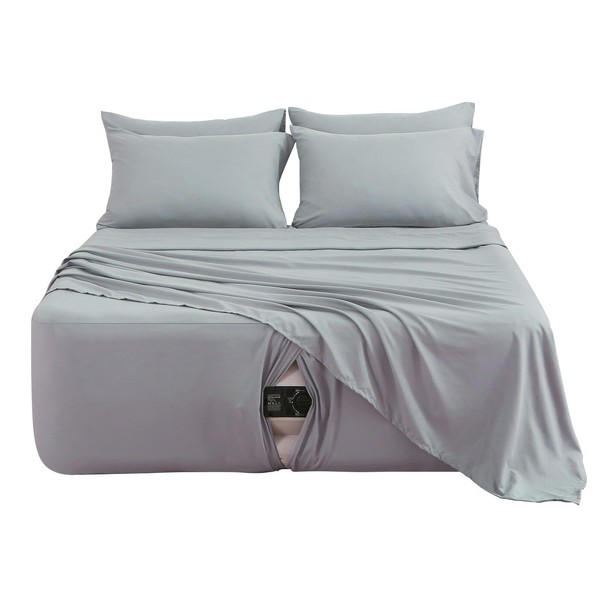 Queen Sheet Set for Air Mattress, 6 Piece Air Bed