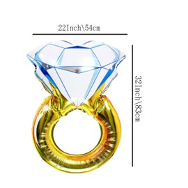 2Pcs Engagement Mylar Balloons,Marriage Engagement,Wedding Bridal Shower Party Supplies.