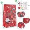 Naler 24 Bolsas de Papel Navidad Bolsa para Regalos, Dulces,