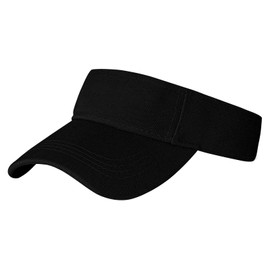 Rbenxia 1PC Adjustable Sport Visors Sun Visor Hats Cap Visors for Women and Men (CA/US, Alpha, One Size, Black)