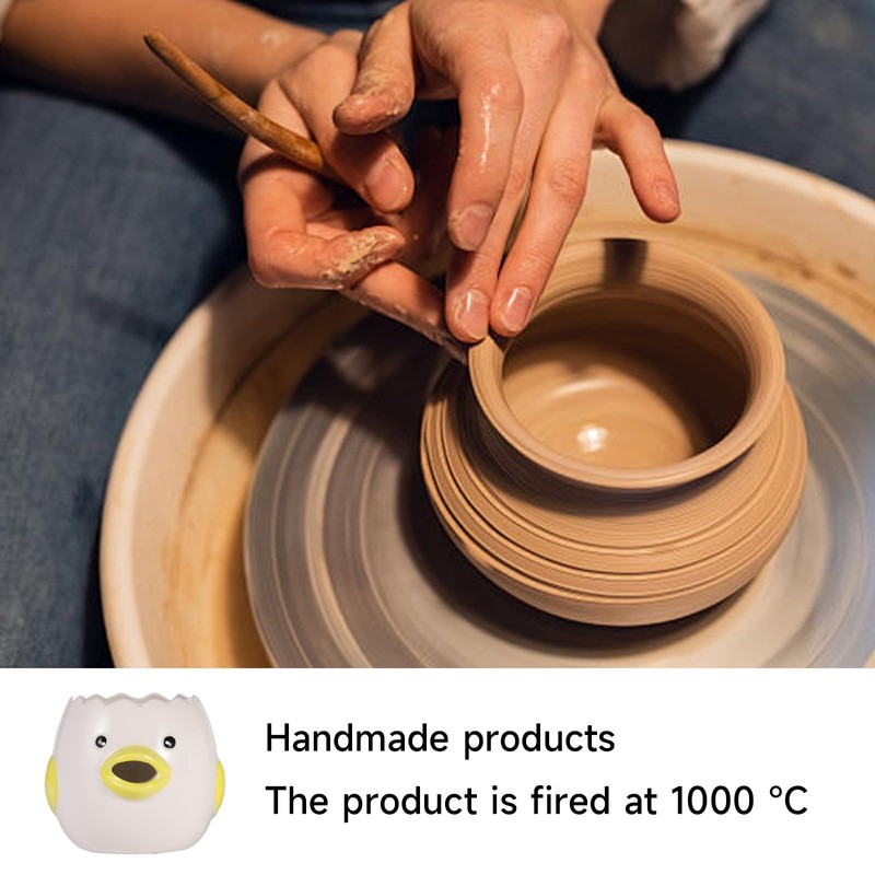 Cute Egg Separator, Ceramics Vomiting Chicken Egg Yolk Egg White