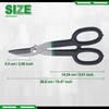 INJOYTEC 10 Inch Tin Snips Straight Pattern Tin Snips Cutters