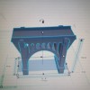 Spencer-3D HO Scale One Arch Viaduct Short bridge 5 Sections
