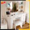Yamissi Vanity Makeup Table with 10 LED Mirror Vanity Makeup