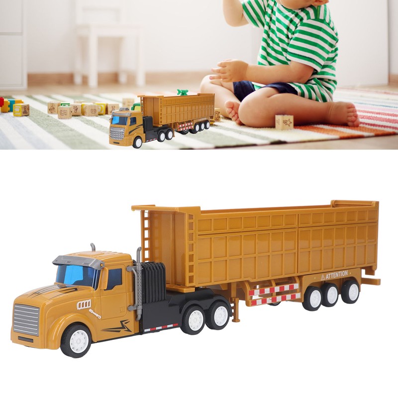 Kids Truck Toy Extended Dump Truck Good Simulation Detachable Carriage