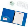 JAM PAPER Plastic 1.5 inch Binders - Assorted 3 Ring