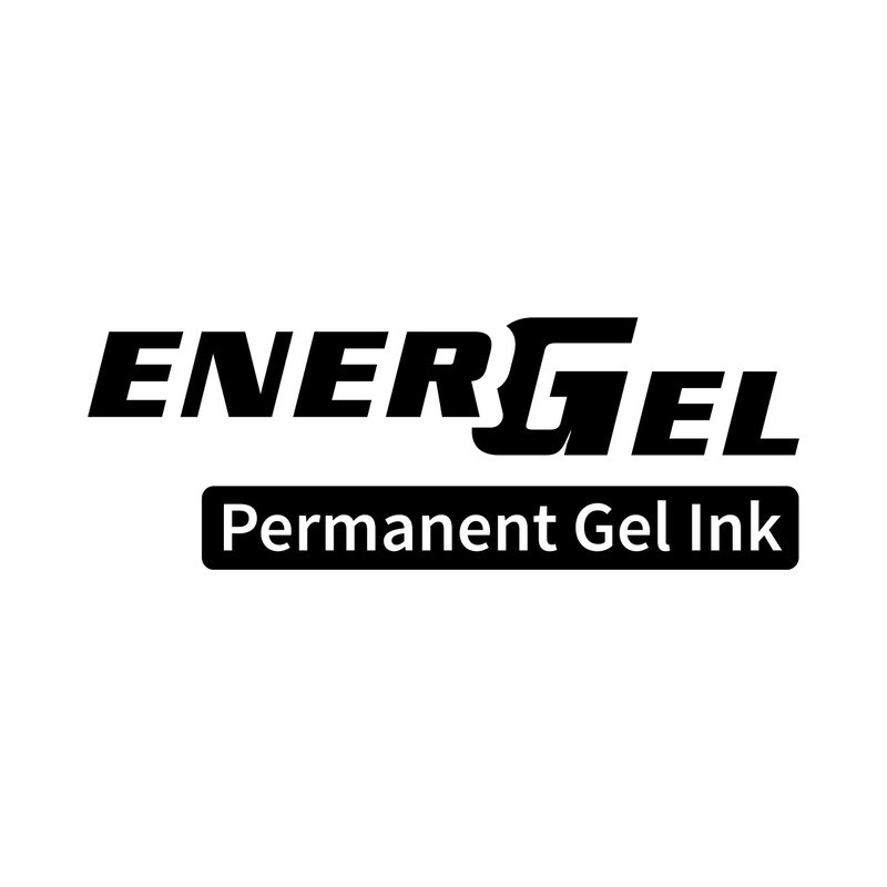 EnerGel Permanent Retractable Rollerball, 0.5mm, Red Ink, 1 Pack of