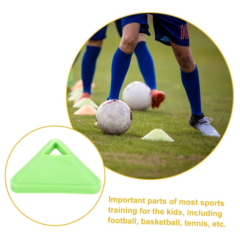 Kisangel 12pcs Multi-Function Soccer Training Cones Pe Agility Markers for