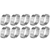 Sonew 20PCS Double Ear Hose Clamp, Zinc Plated Iron Galvanized