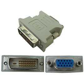 KALEA-INFORMATIQUE DVI MALE (DVI-D 24+1) to VGA FEMALE (SUB 15) adapter for DIGITAL VGA ONLY - NOT COMPATIBLE WITH ANALOGUE VGA