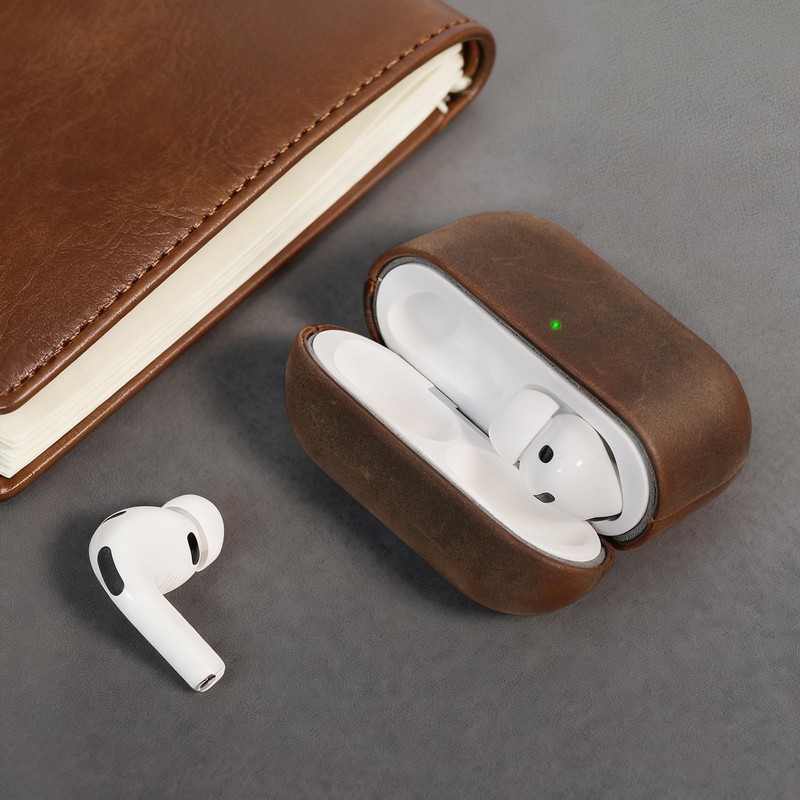 Bouixel Genuine Leather Case for AirPods Pro 3rd Generation Case