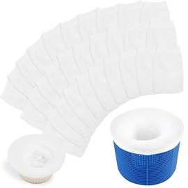 Pool Skimmer Socks, Filter Skimmer Pool, 30 Pieces Skimmer Filter Net, Pool Filter Net, Swimming Pool Skimmer Socks, Reusable Skimmer Basket Net for Removes Grass Leaves Pollen Oil Insects Hair