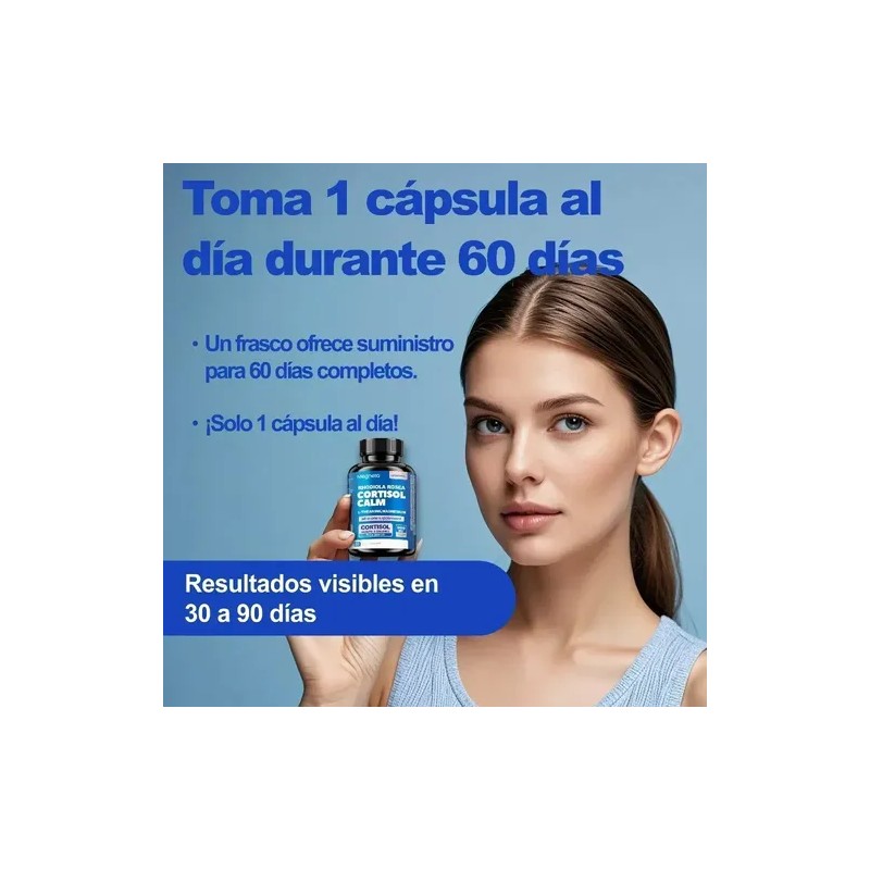 Cortisol Calm Cápsulas Magnesio L-teanina 60 Cápsulas