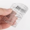 HARFINGTON 5pcs High Precision SEC Size Estimation Chart 8x5.5cm 0.2mm