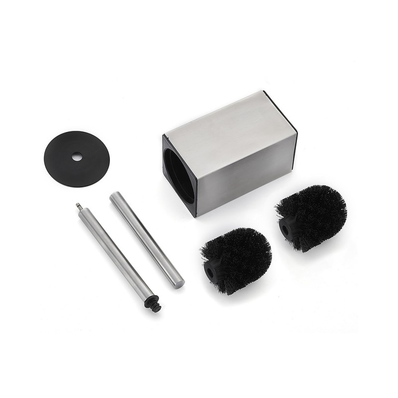 HOUHA Toilet Brush Stainless Steel with Toilet Brush Holder, 2