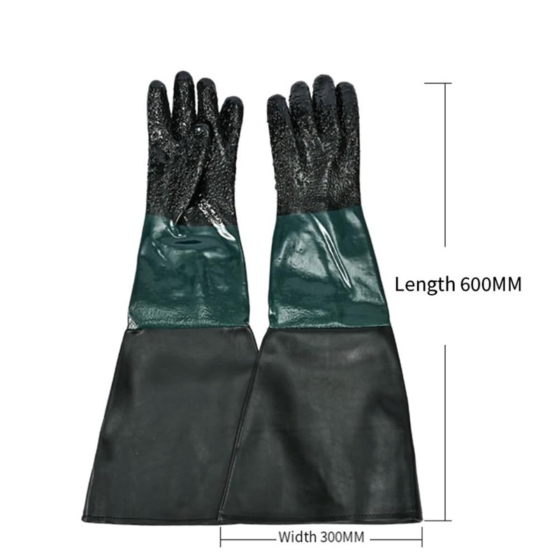 Peakloong Blast Rubber Gloves for Sandblasting Sandblaster Sand Blast Cabinet