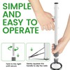 Long Handled Toenail Clipper 20" with Magnifier White