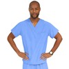 Medline PerforMAX Unisex Reversible Scrub Top, MDL-CC, XXX-Large, Ceil Blue