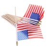 Kisangel 40pcs Small Usa Stick Flags Mini American Flags for