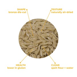 Agrozimi Spelt Kritharaki: Greek Orzo Pasta - 17.6oz | Vegan, Bronze Die-Cut, Naturally Air-Dried | Wholesome Mediterranean Delight