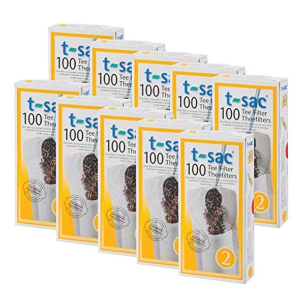 T-Sac Tea Filter Bags, Disposable Tea Infuser, Number 2-Size, 2