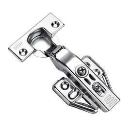 Full Overlay Soft Close Cabinet Hinges(4 Packs)–FOGZUVR 105°Cabinet Door Hinges European Concealed, Marine-Grade Stainless Steel Easy Installation Hinges 4‑Way Micro-Adjustment for Kitchen Cabinets