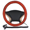 VaygWay Car Heated Steering Wheel Cover - 12v Black Soft