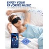 Bluetooth Sleep Mask with Headphones, 3D Bluetooth Eye Mask for