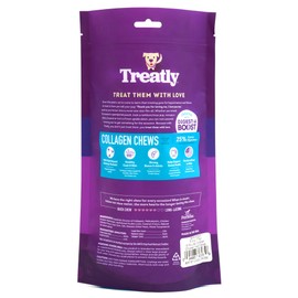 Treatly USA Collagen Braids 6-7" Dog Chew Treats - Chicken Meat Flavor, 6 Count/1 Pack