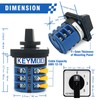 40A 660V Rotary Changeover Switch, 4 Position 3 Phase 12