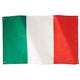 Runesol Italy Flag, 91 x 152 cm (3 x 5 ft), Italia Banner, 4 Eyelets, Brass Eyelet in Each Corner, Italian, Six Nations Rugby, Premium Flags for Indoor and Outdoor Use, Waterproof