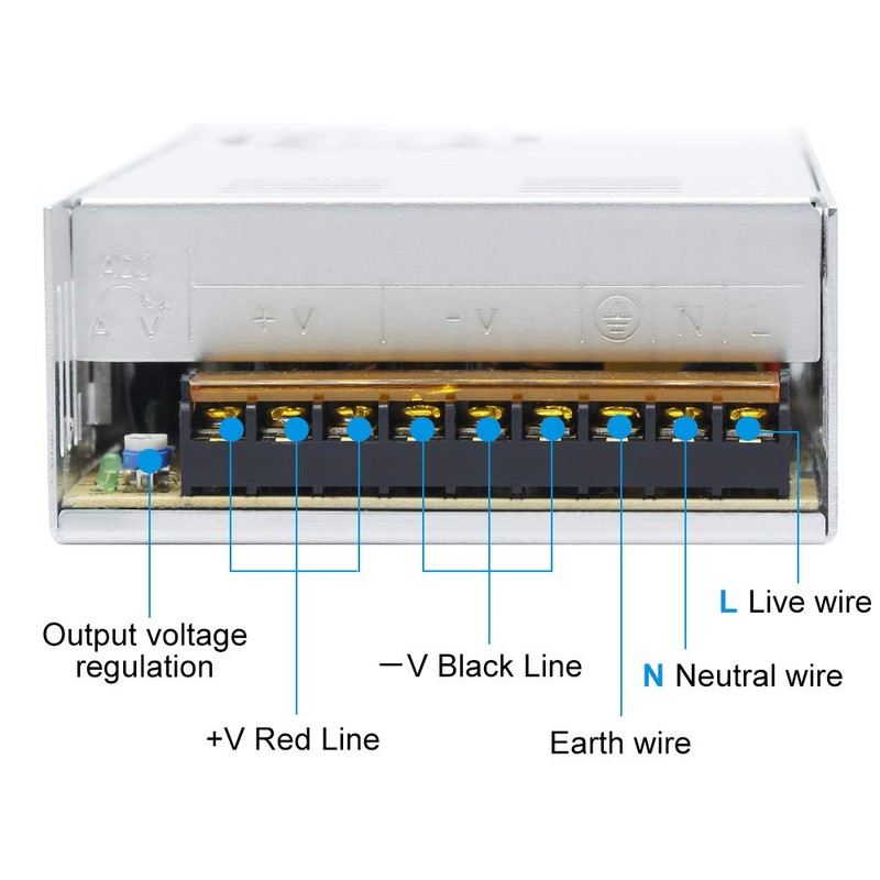 inShareplus 12V 450W LED Power Supply,12 Volt DC Switching Power